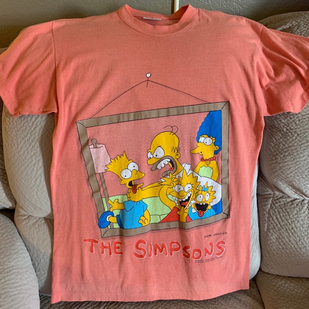 Vintage 1990 The Simpsons Tee - Size Large